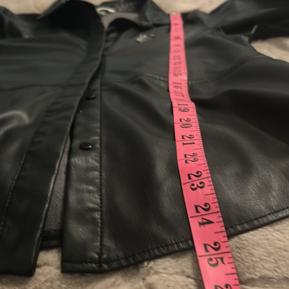#124 Faux leather hand beaded jacket - Picture 13 of 16